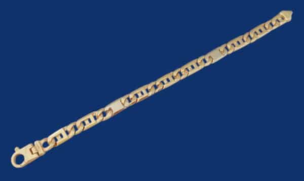 Zware brede 14 karaat Gouden Rolex Armband Rolexschakel - Afbeelding 3