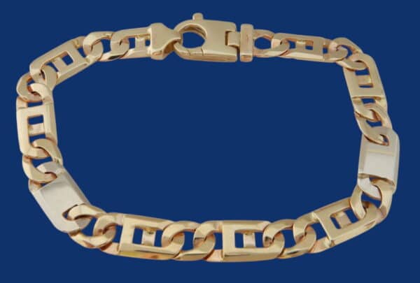Zware brede 14 karaat Gouden Rolex Armband Rolexschakel - Afbeelding 2