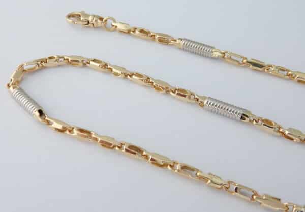 Lange 14 karaat Gouden Ketting Monte Carlo Schakel 62.5 cm