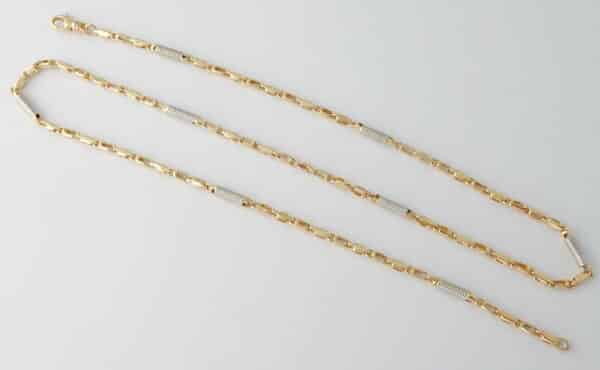 Lange 14 karaat Gouden Ketting Monte Carlo Schakel 62.5 cm - Afbeelding 2