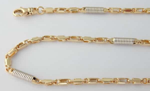 Lange 14 karaat Gouden Ketting Monte Carlo Schakel 62.5 cm - Afbeelding 3