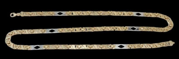 Zware 14 karaat Gouden Koningsketting Ketting Koningsschakel - Afbeelding 2
