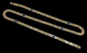 Zware 14 karaat Gouden Koningsketting Ketting Koningsschakel