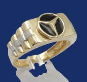 14 karaat Gouden Ring Mercedes Jongensring
